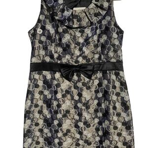 Young Essence Elegant Embroidered Sleeveless Dress with Ruffled Neckline